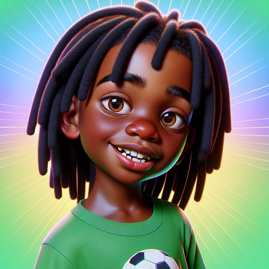 Boy with Dreadlocks: Children's Book Illustration
