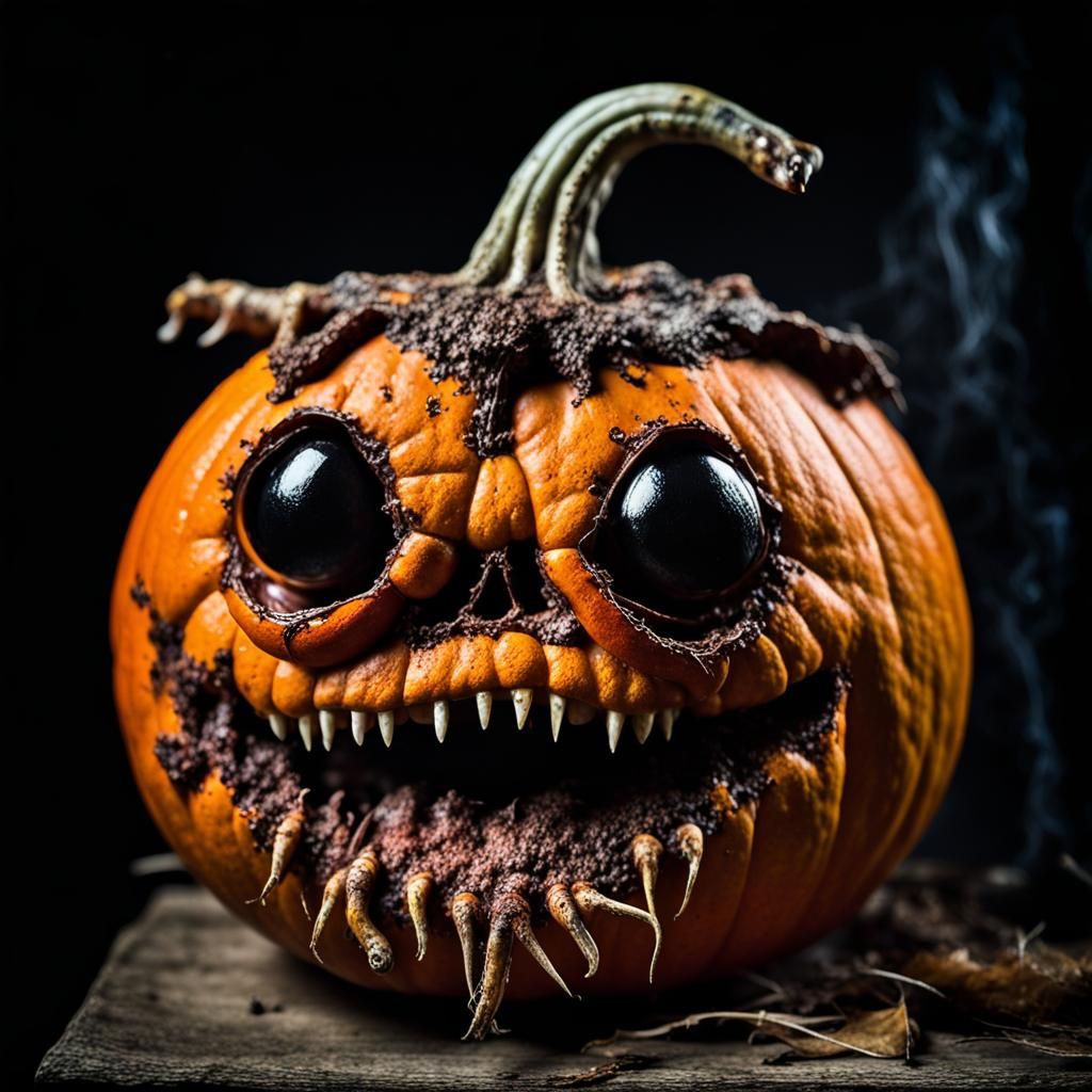 Rotten Jack-o'-Lantern Halloween Horror