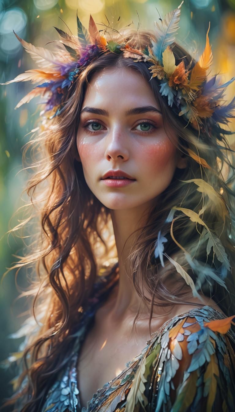 Ethereal Dream Portrait in Fauvist Style