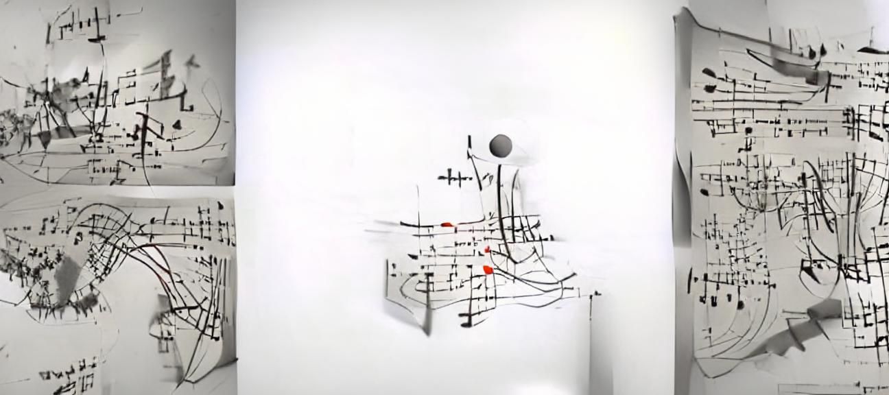 Complex 3D Diagram of Music and Anatomy