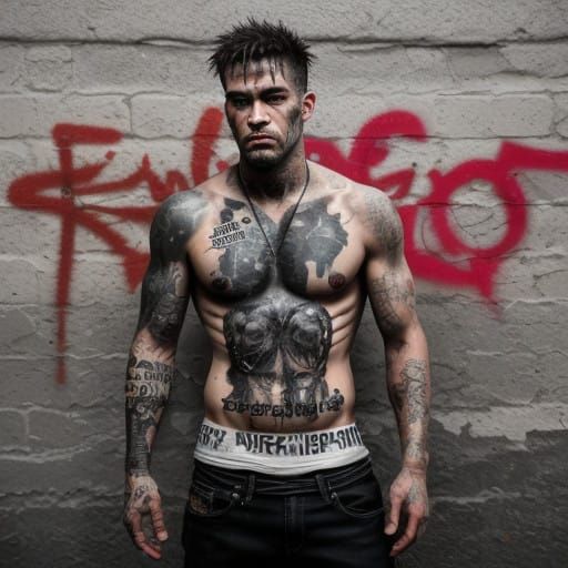 Edgy Street Rebels Spray Graffiti Tag 'Messiah Now'