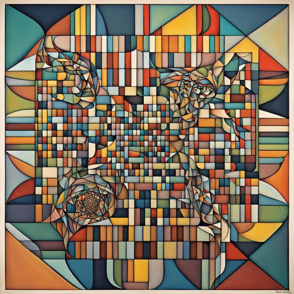 Surreal Abstract Landscape in Salvador Dali Style