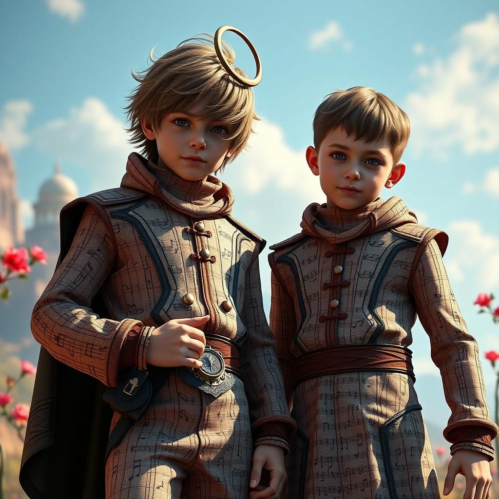 Musical Note Attire in Fantasy Setting