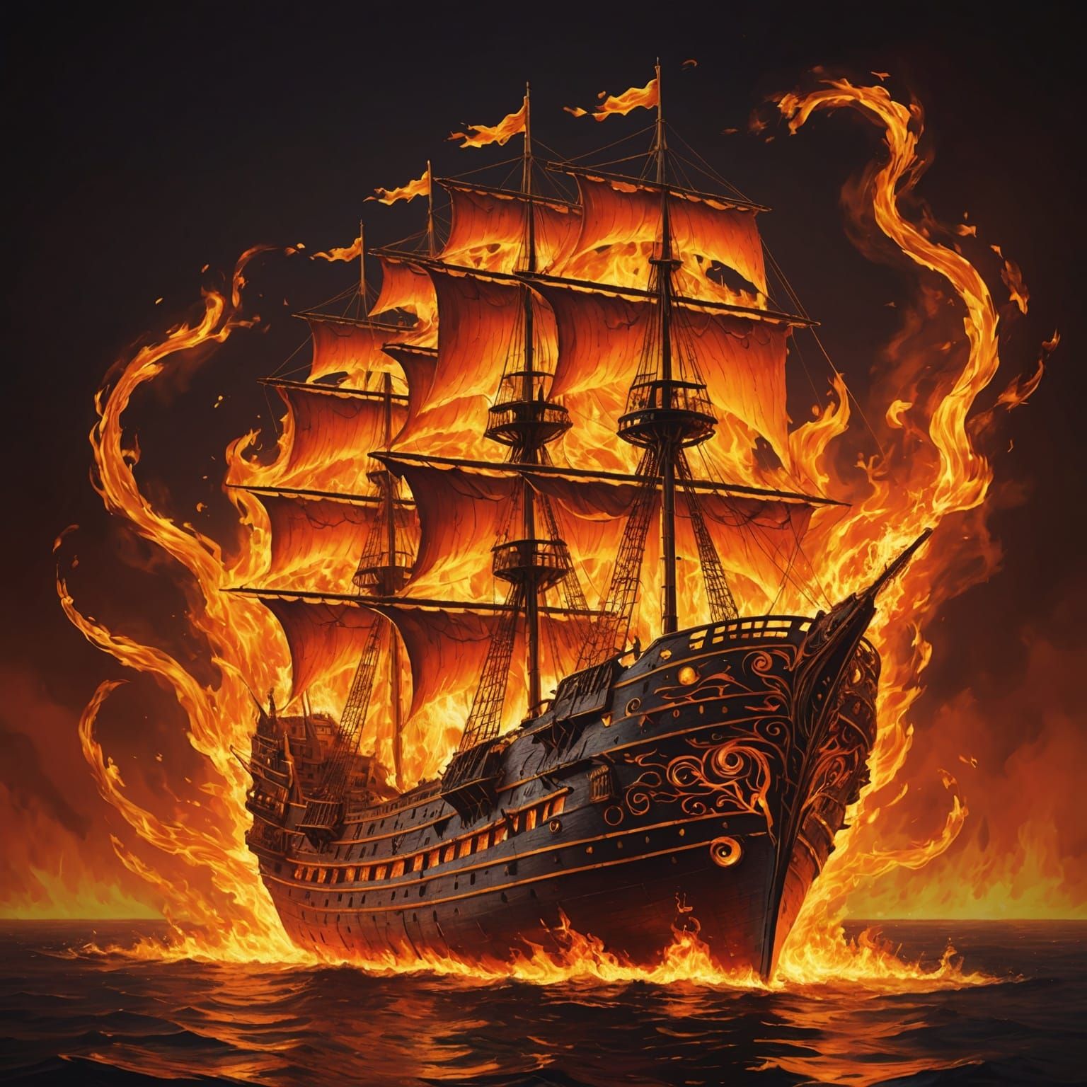 Fire ship