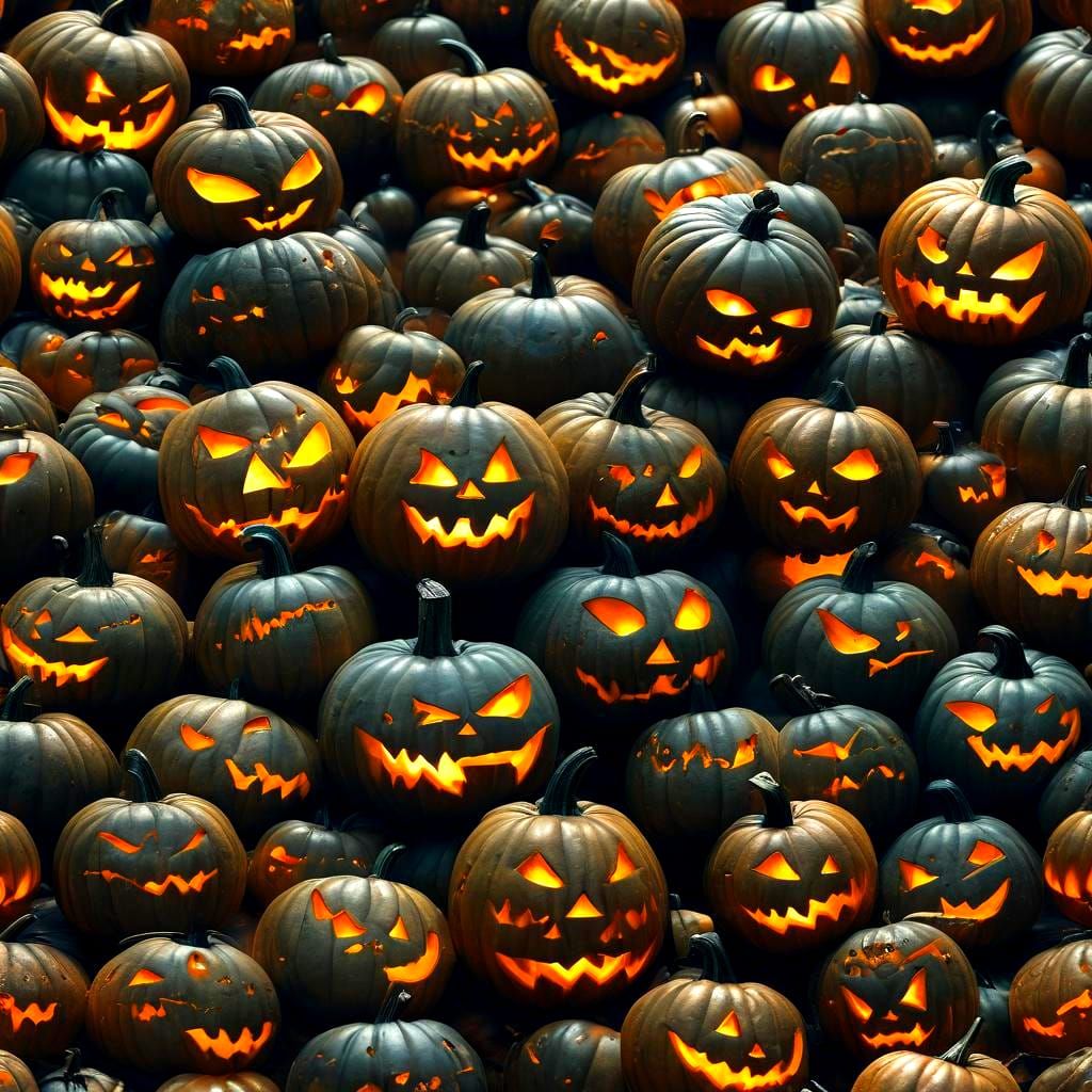 Infinite Nested Halloween Pumpkin Carvings