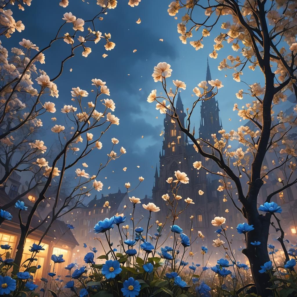 Magical Flower Mist in Strasbourg: 3D Magic Realism