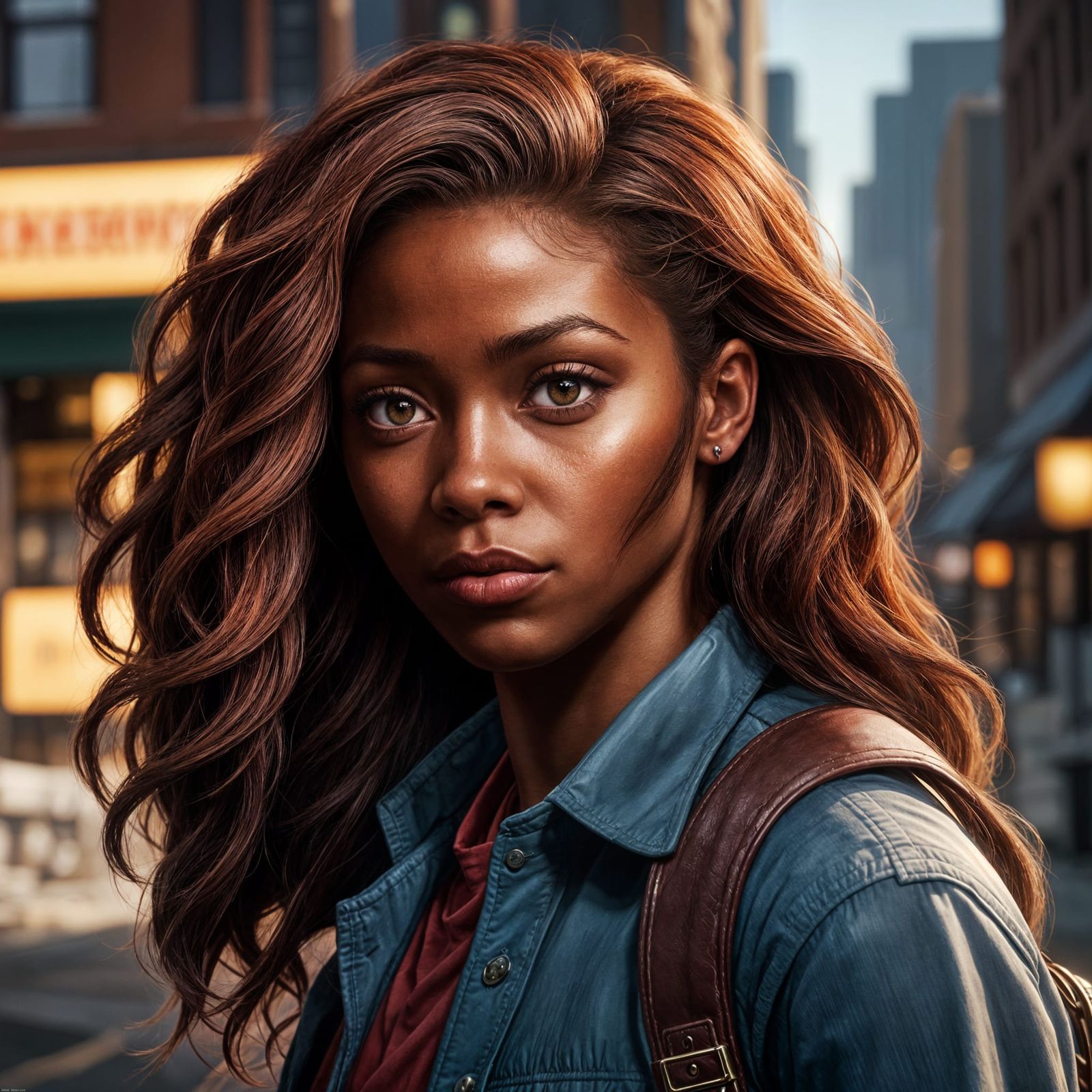 Hyperrealistic Nancy Drew Portrait in Digital Art Style