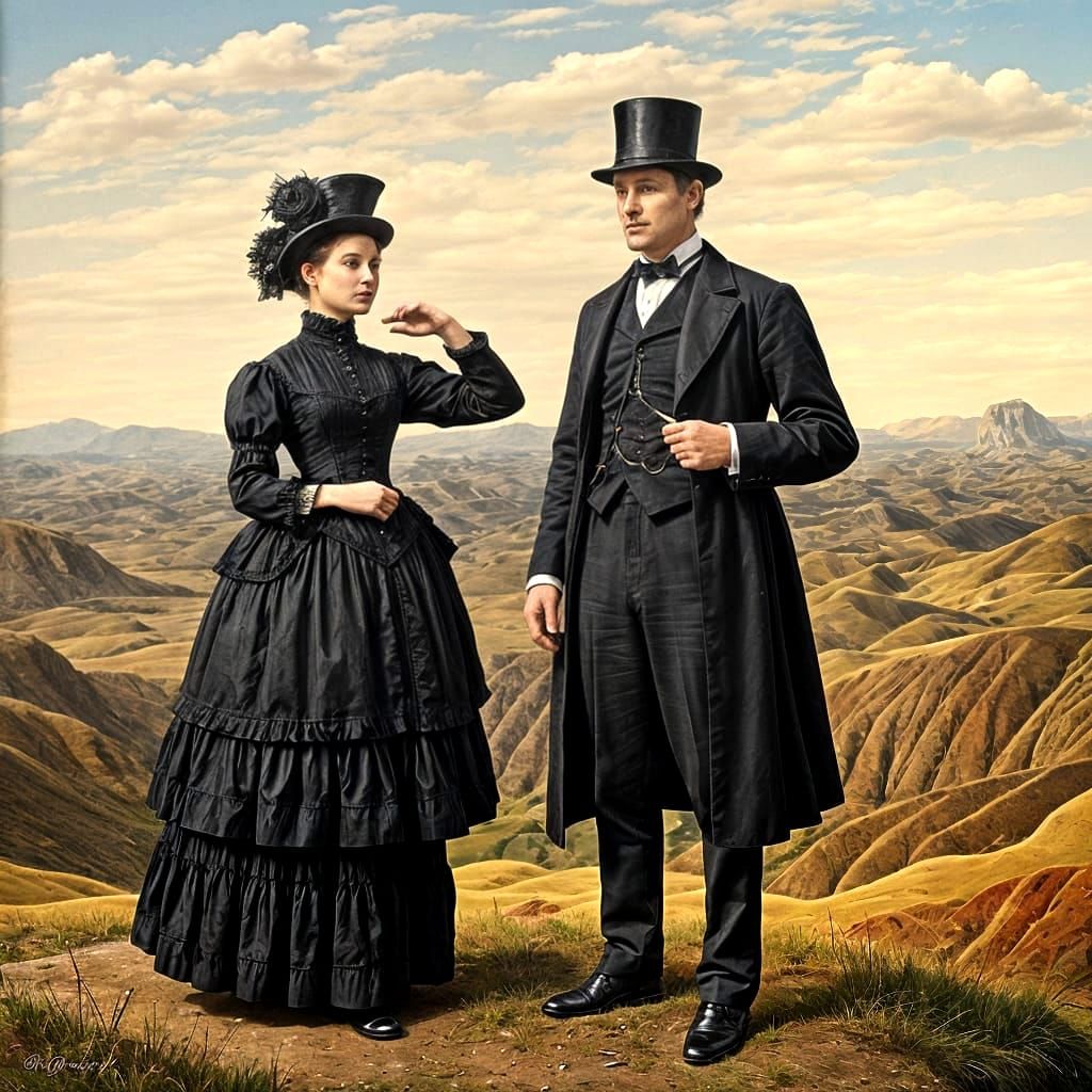 Ethereal Victorian Dreamscapes in Vibrant Hues