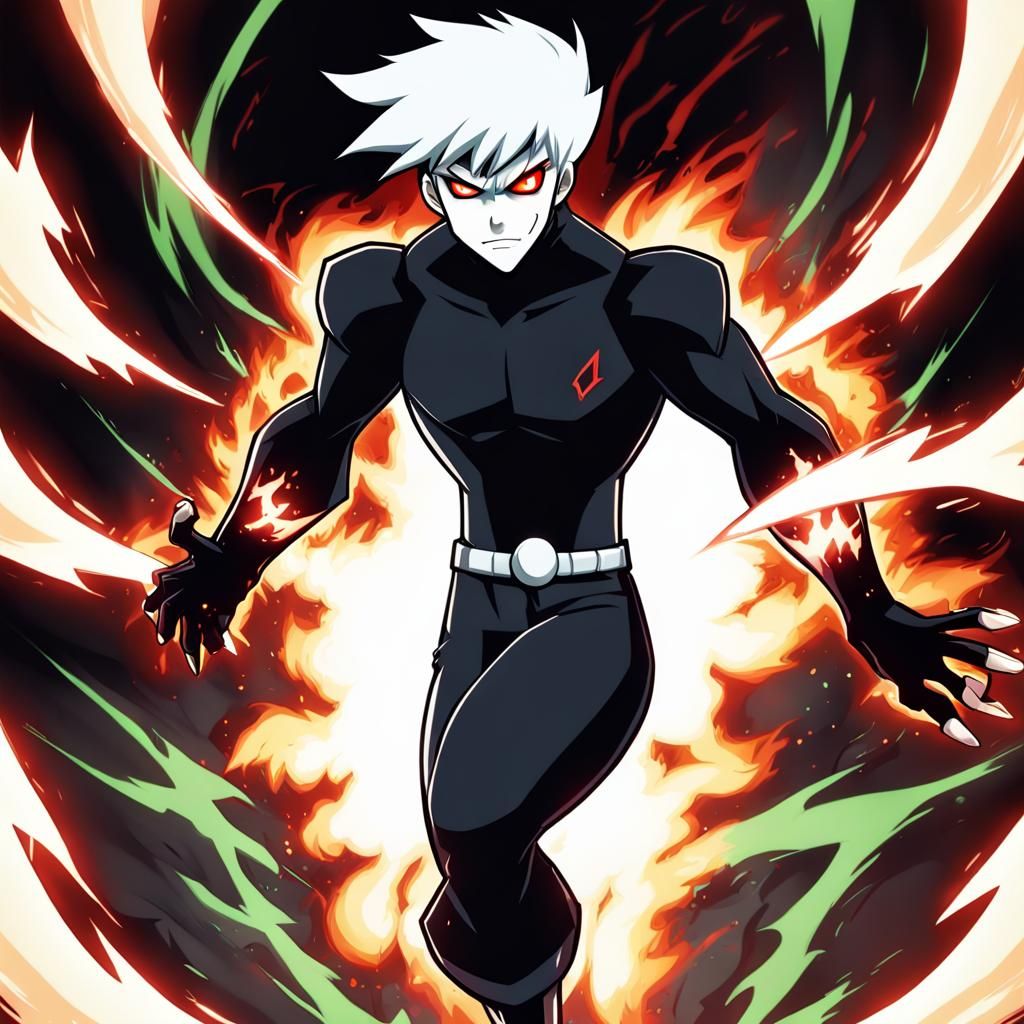 Dark Danny: Evil Future Phantom in Anime Style