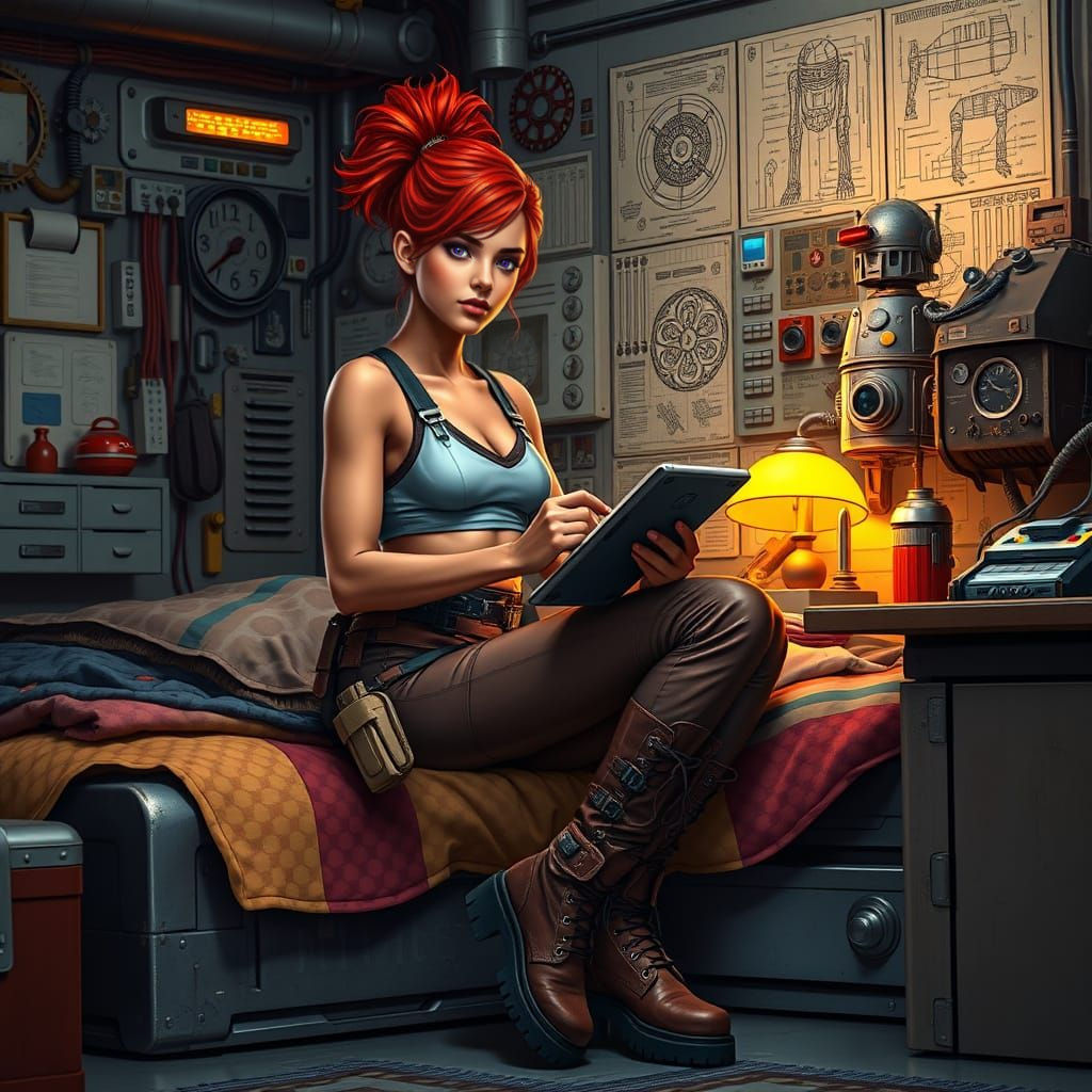 Zabrak Engineer in Star Wars Engineering Bay
