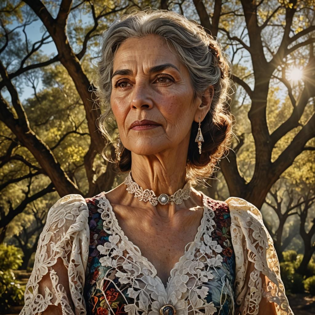 Chilean Woman's Portrait in Old Master Style