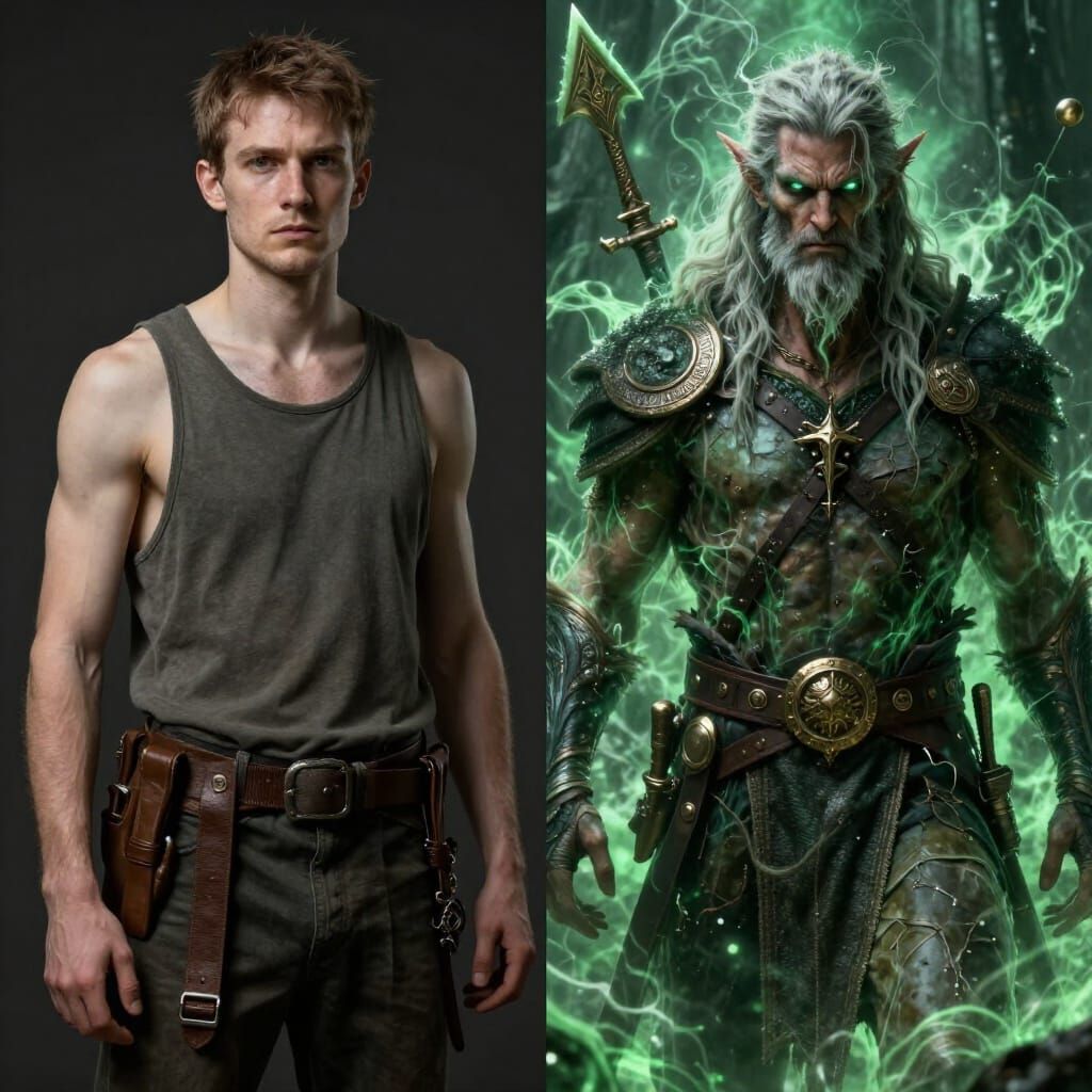 DnD Druid: Level 1 vs Level 20 Transformation