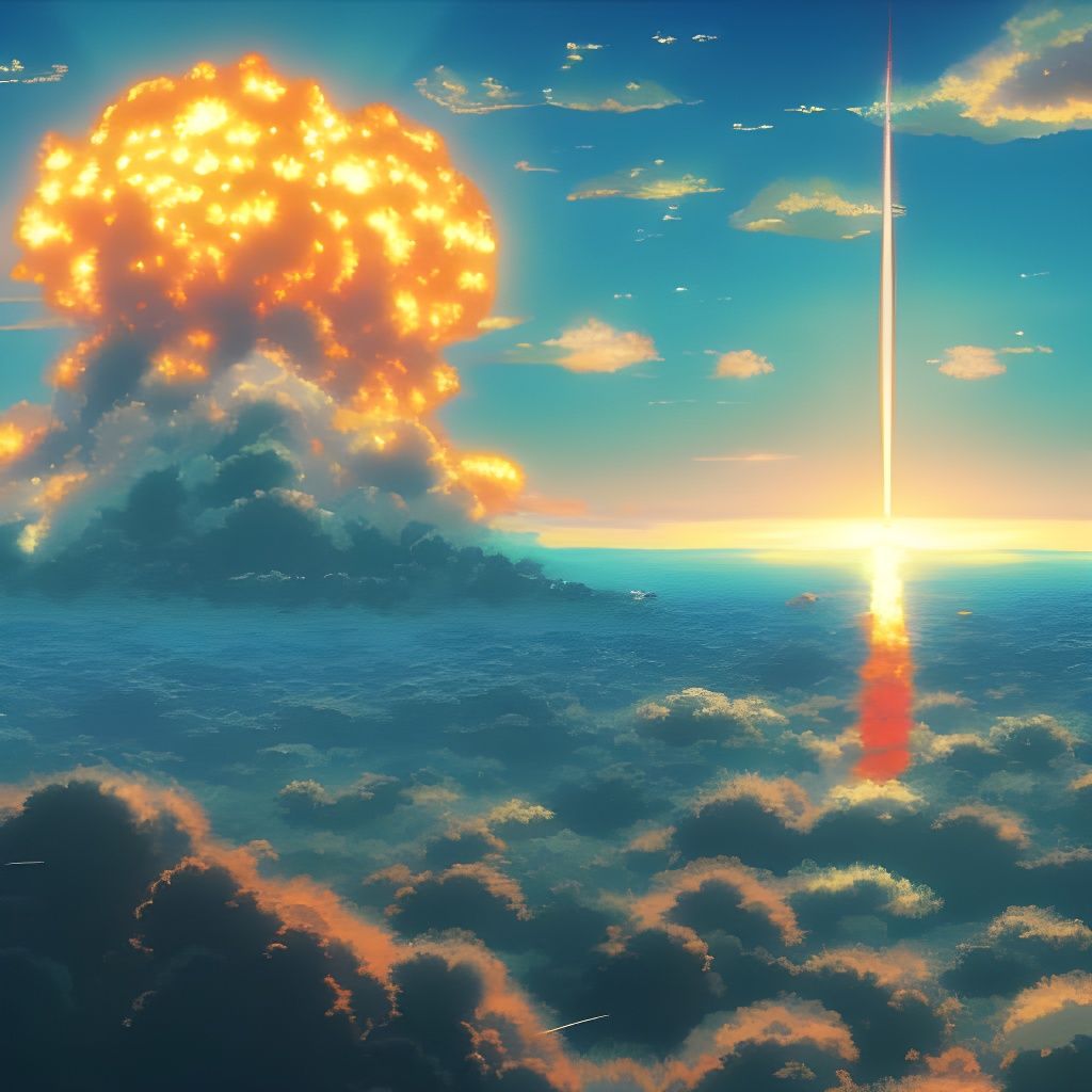 Nuclear Warfare in Anime Key Visual Style