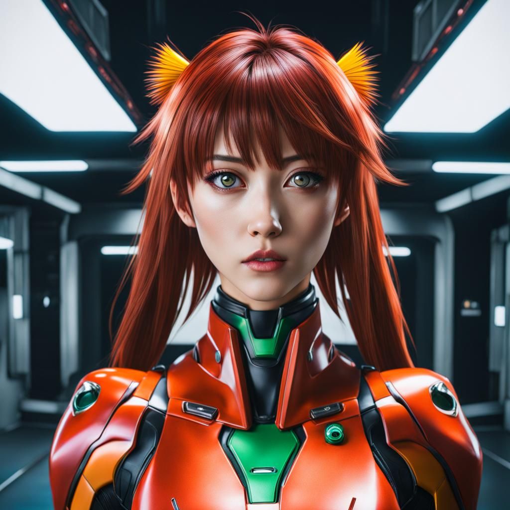 Hyperrealistic Asuka Langley in Unreal Engine 5