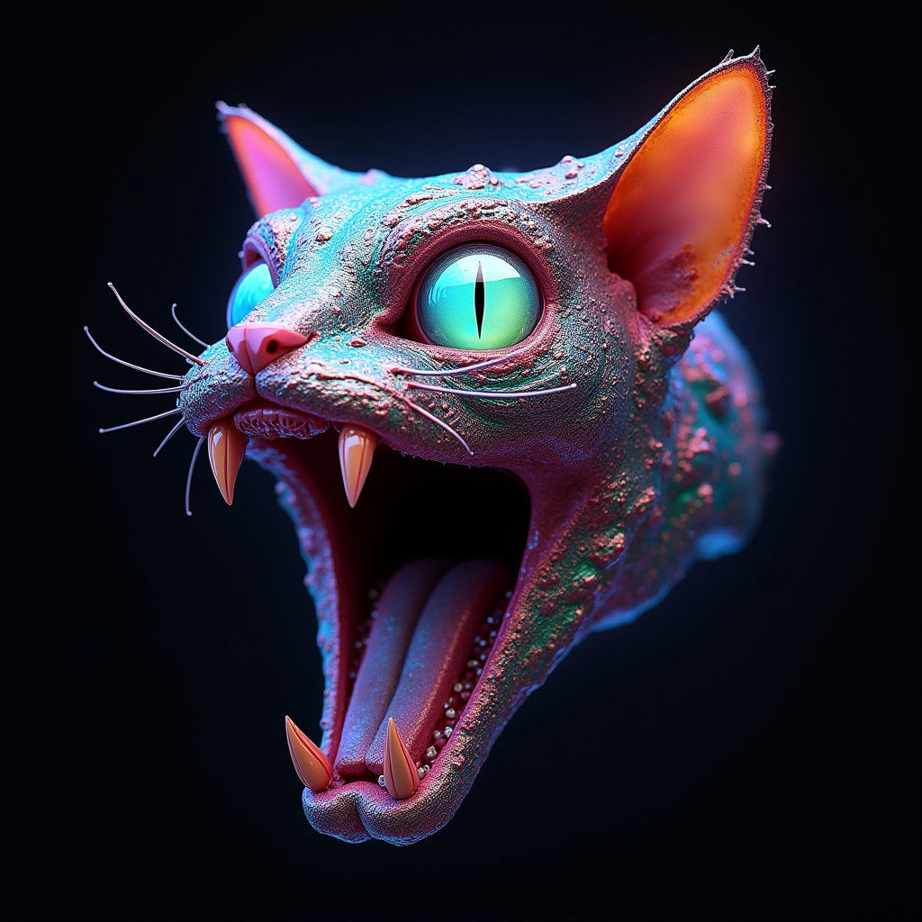 Rainbow Chrome Monstercat with Opalescent Eye