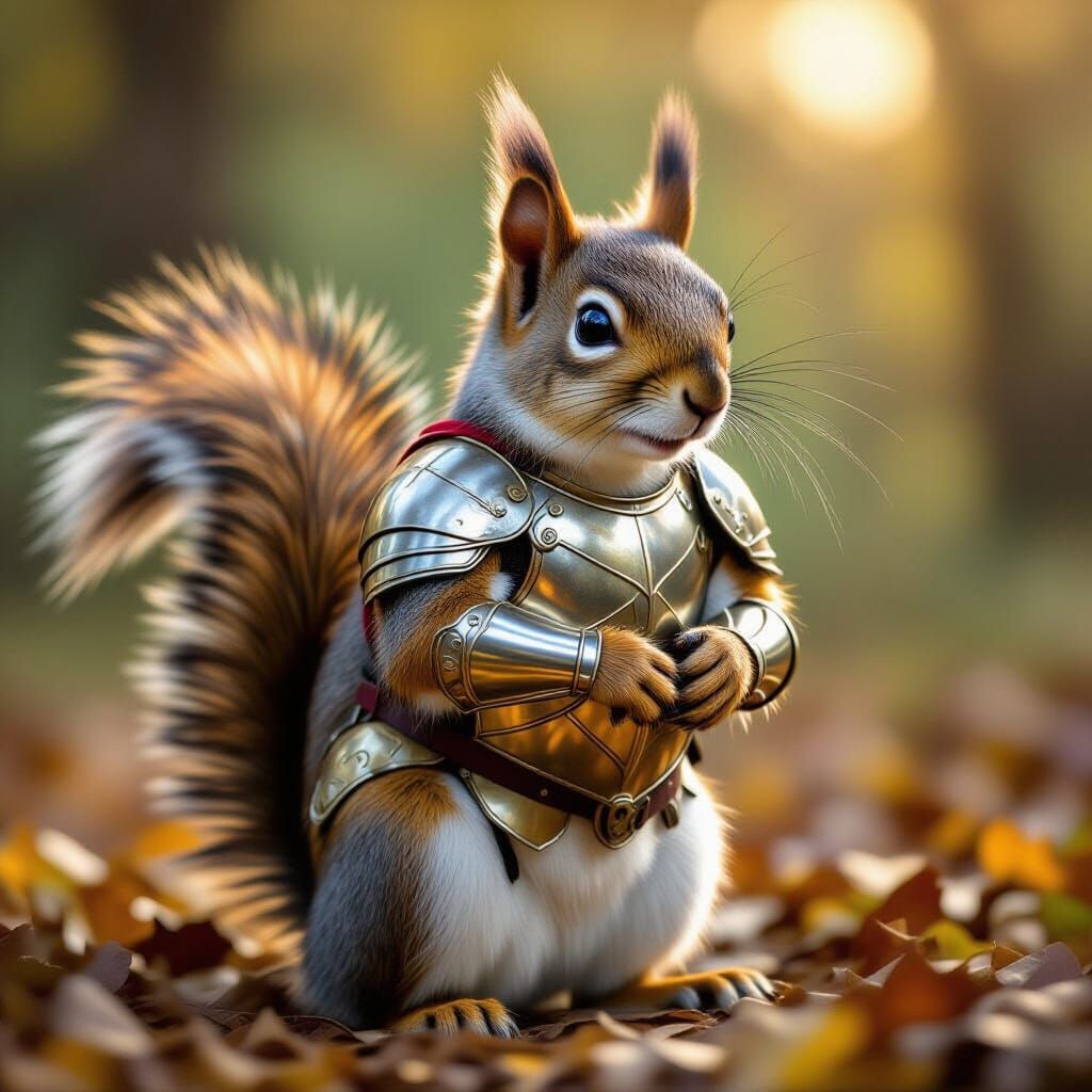 Squirrel in Shining Armor