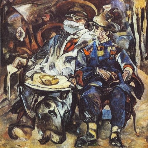 Mouse Stealing Grain: Inspired by Vrubel and Soutine