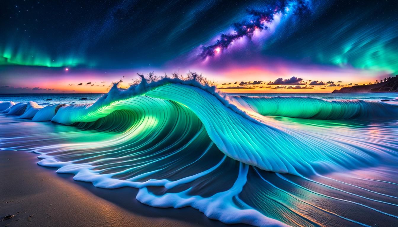 Bioluminescent Waves