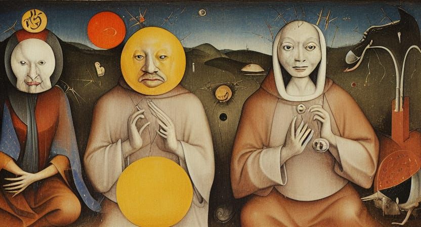 Brother Sun and Sister Moon in Bosch Style