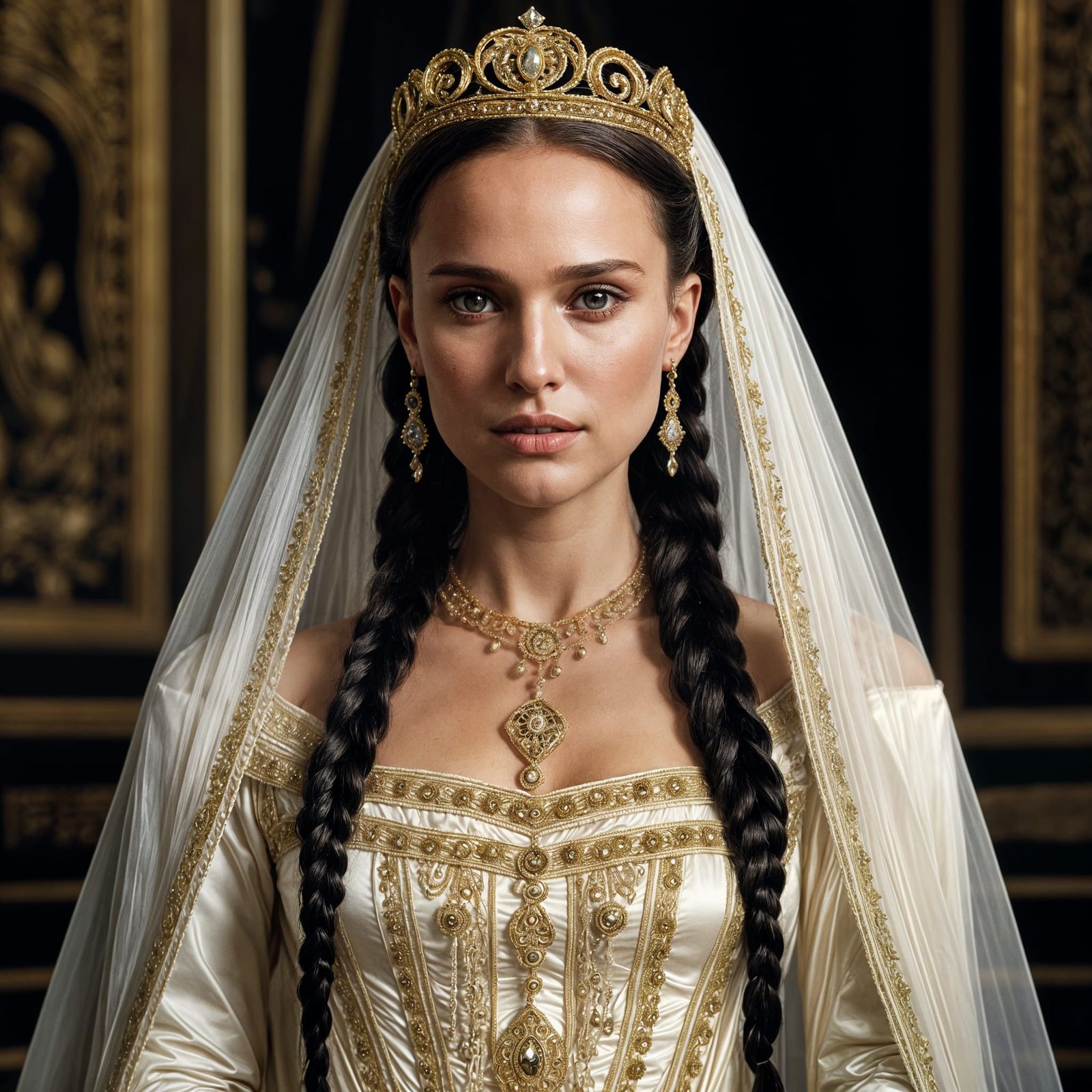 Natalie Portman as Eudoxia Bride: Photorealistic Portrait