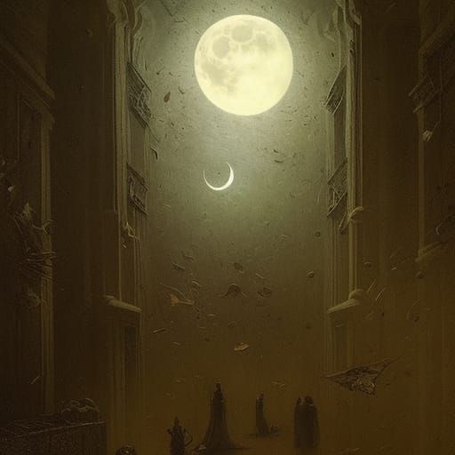 Sinister Sheep Lullaby in Surreal Horror Style