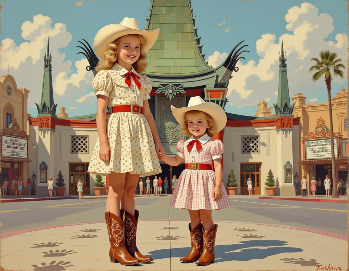 Vintage Cowgirls at Grauman's Chinese Theater