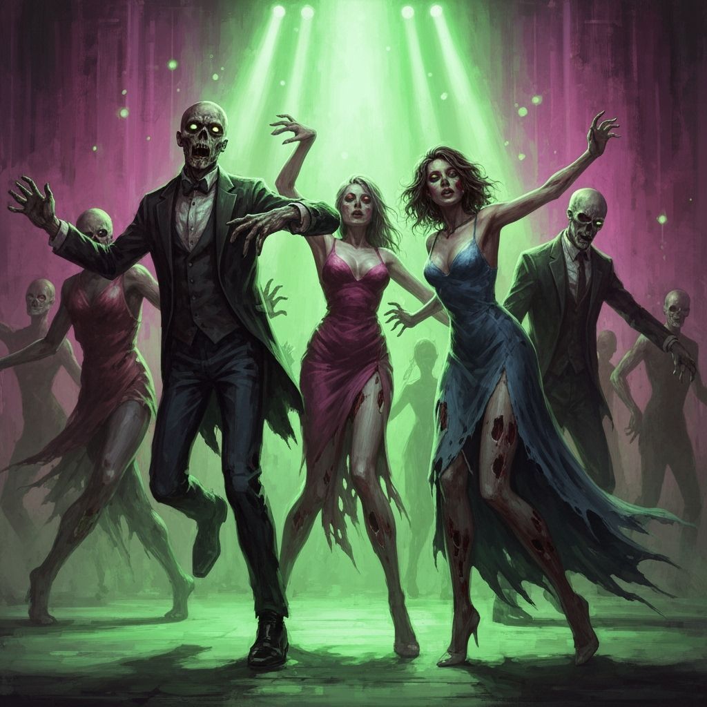 Zombie Prom Night: Undead Dancers in Gothic Fantasy