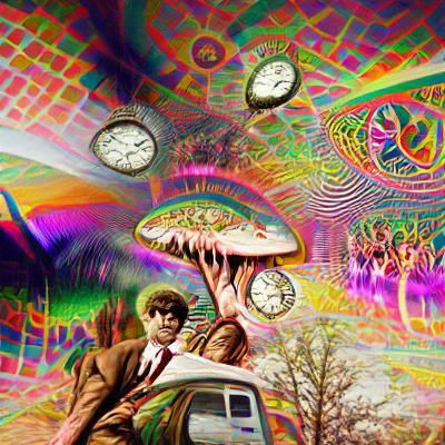 Psychedelic Time Travel: A Visual Journey
