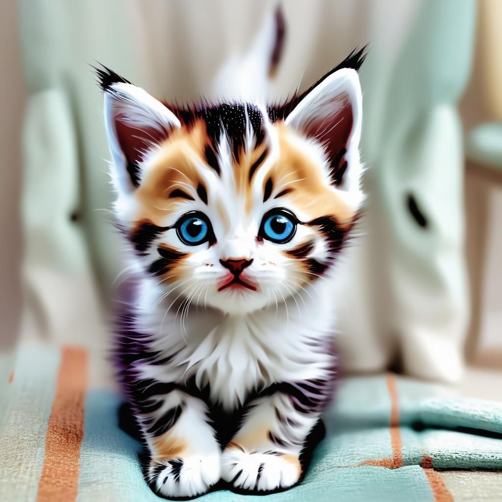 The Cutest Kitten Imaginable, AI Generated