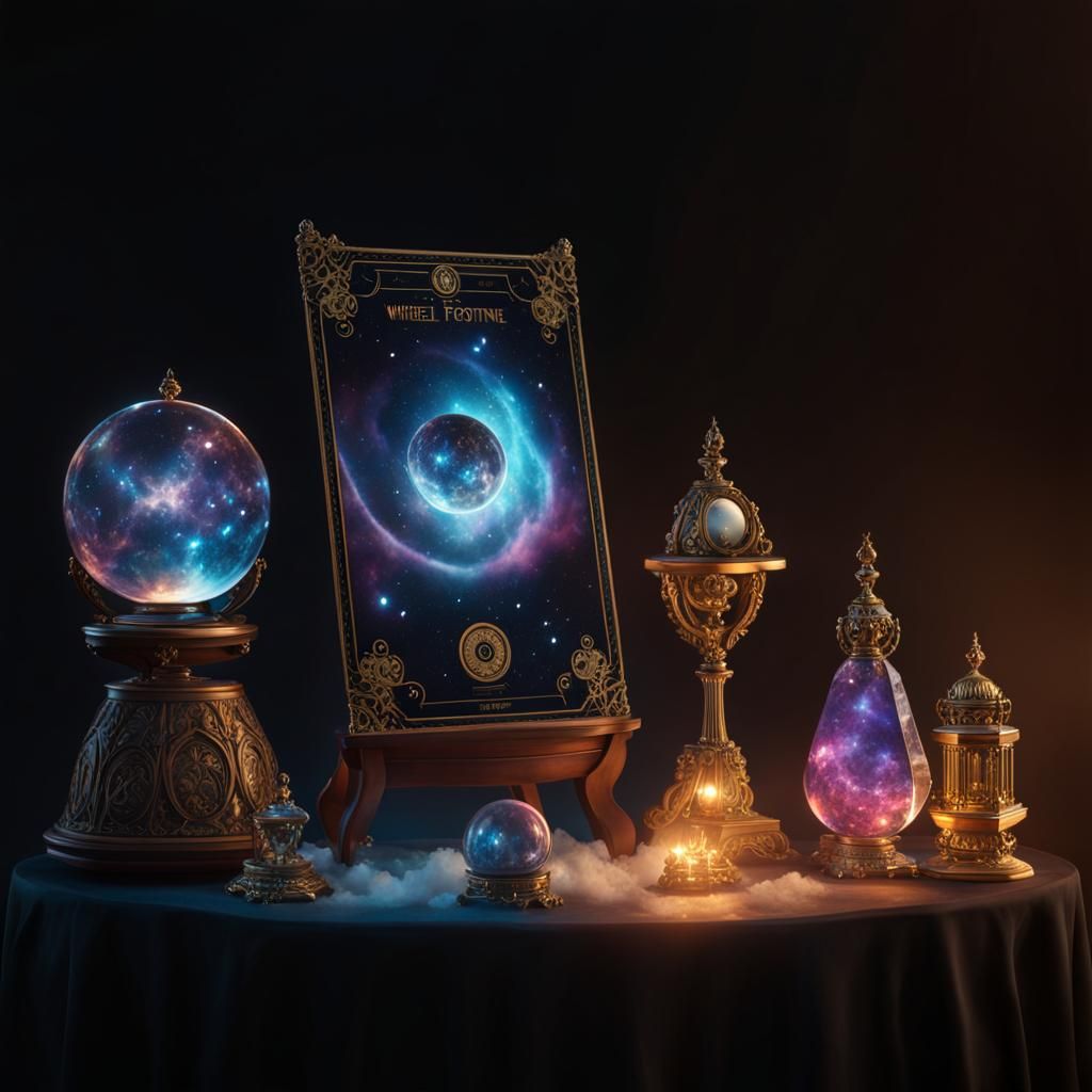 Cosmic Wheel of Fortune Tarot Card