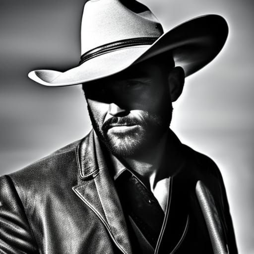 Hyperrealistic Cowboy Portrait in Cinematic Style