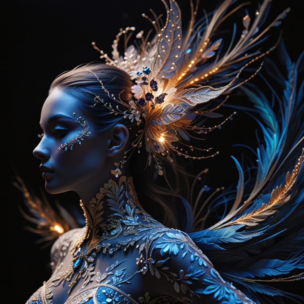 Ethereal Luxury Fashion in Structural Drama