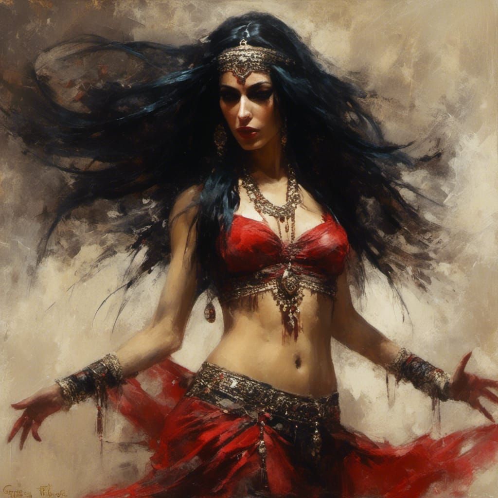 Sinister Arabian Belly Dancer