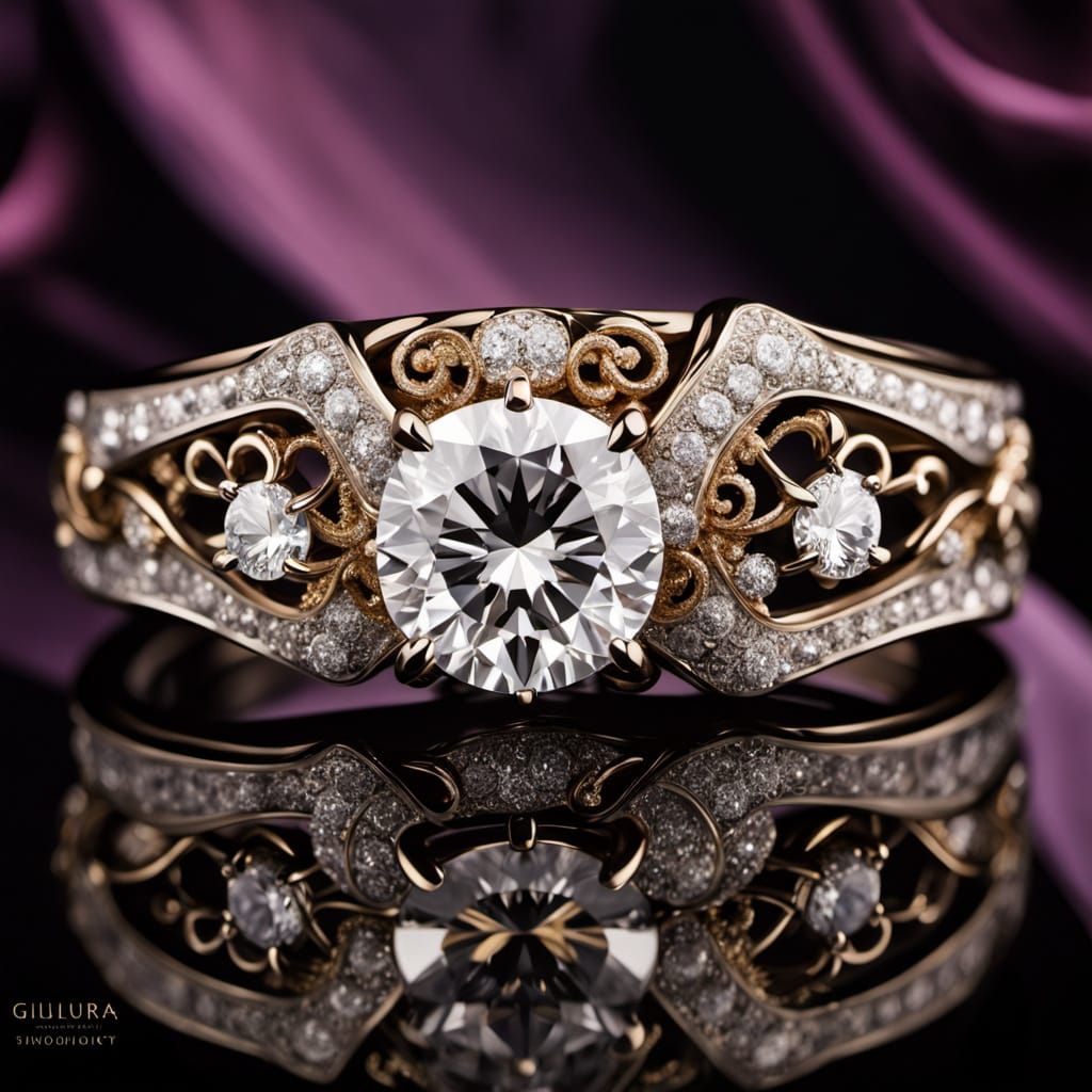 Sparkling Diamond Wedding Ring in Opulent Jewelry Collection