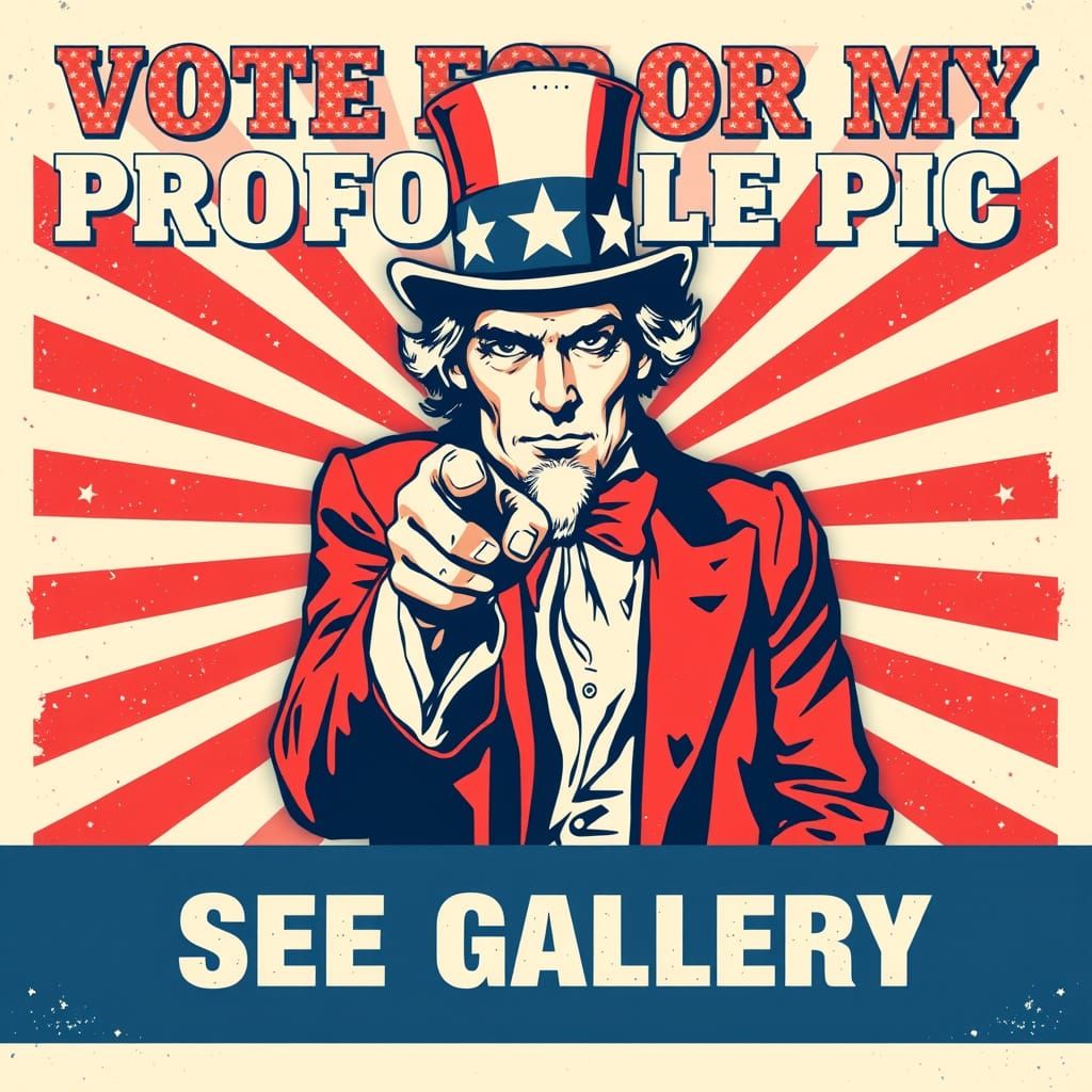 Uncle Sam Points Directly at You with Patriotic Urgency