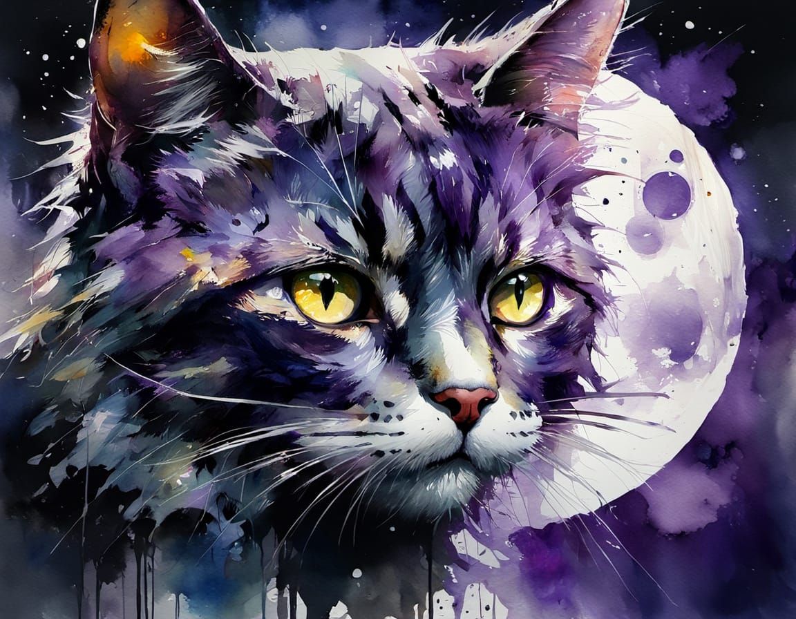 purple cat