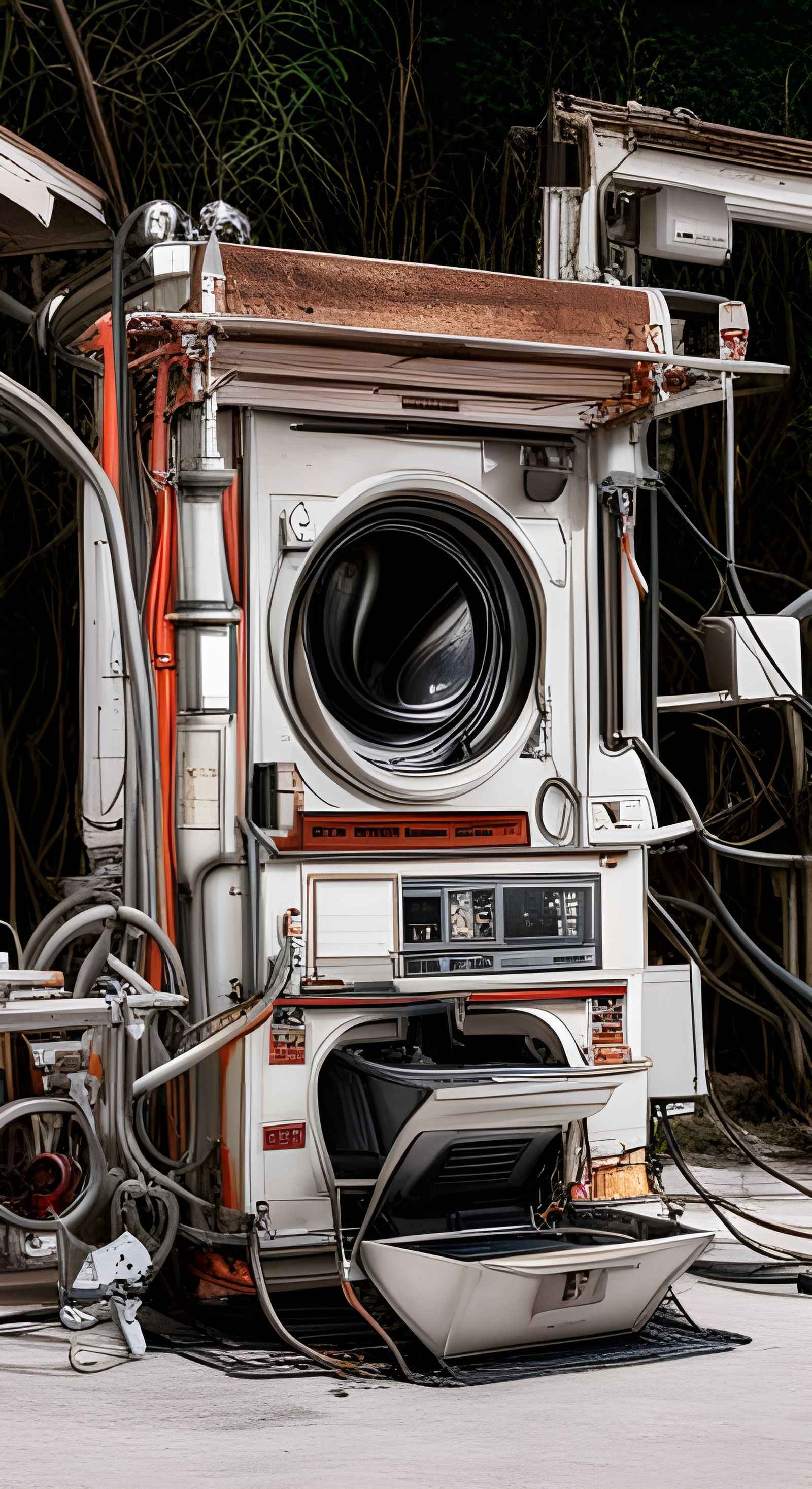 Futuristic washing machine