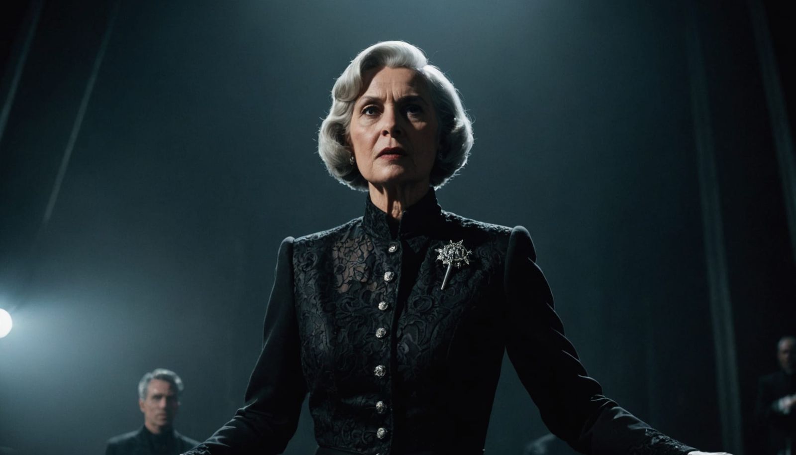 Cinematic Portrait of Fierce Operative Agent Inge Ginsberg