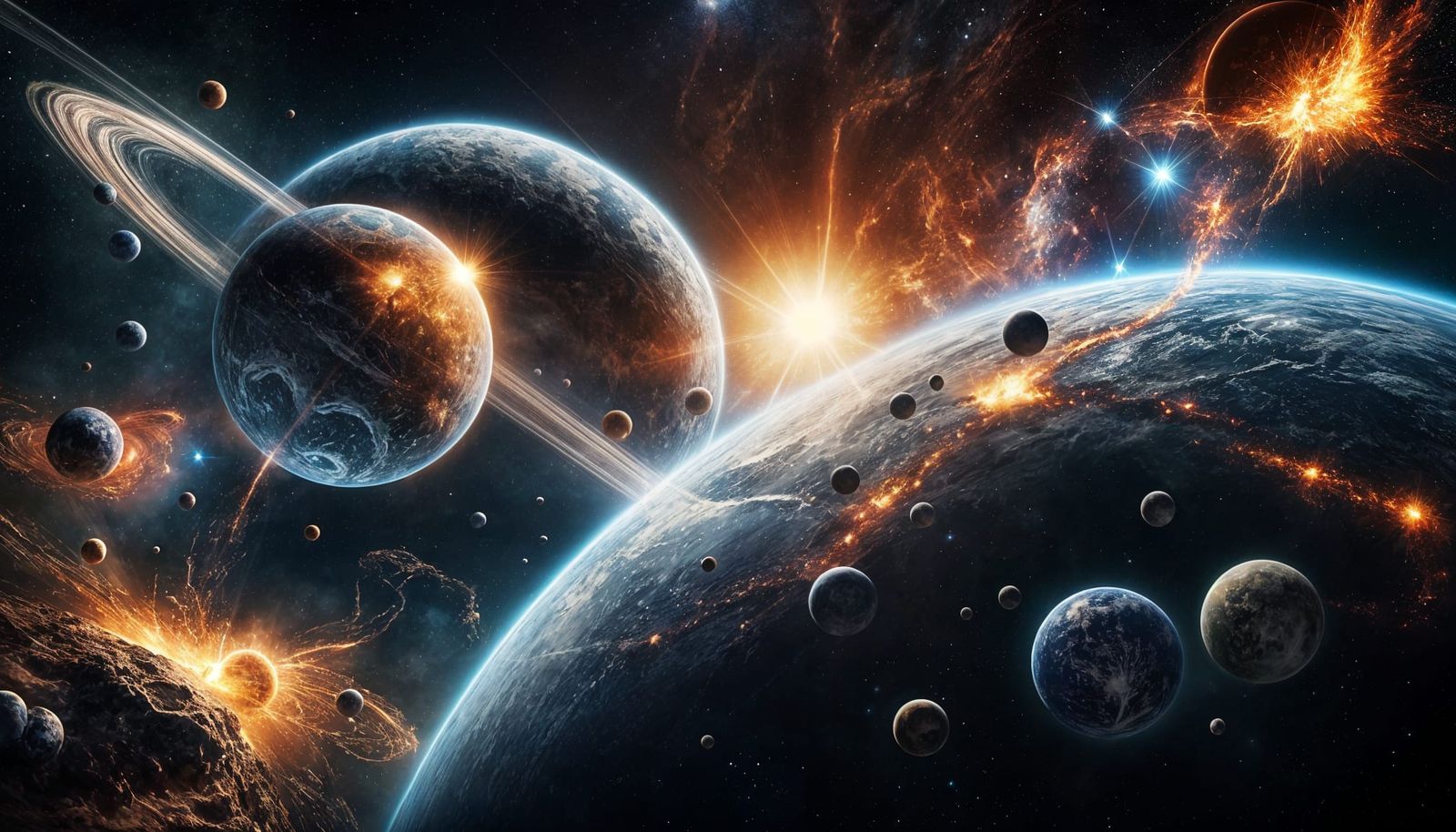 Planetary Collision Creates Hyperrealistic Explosion