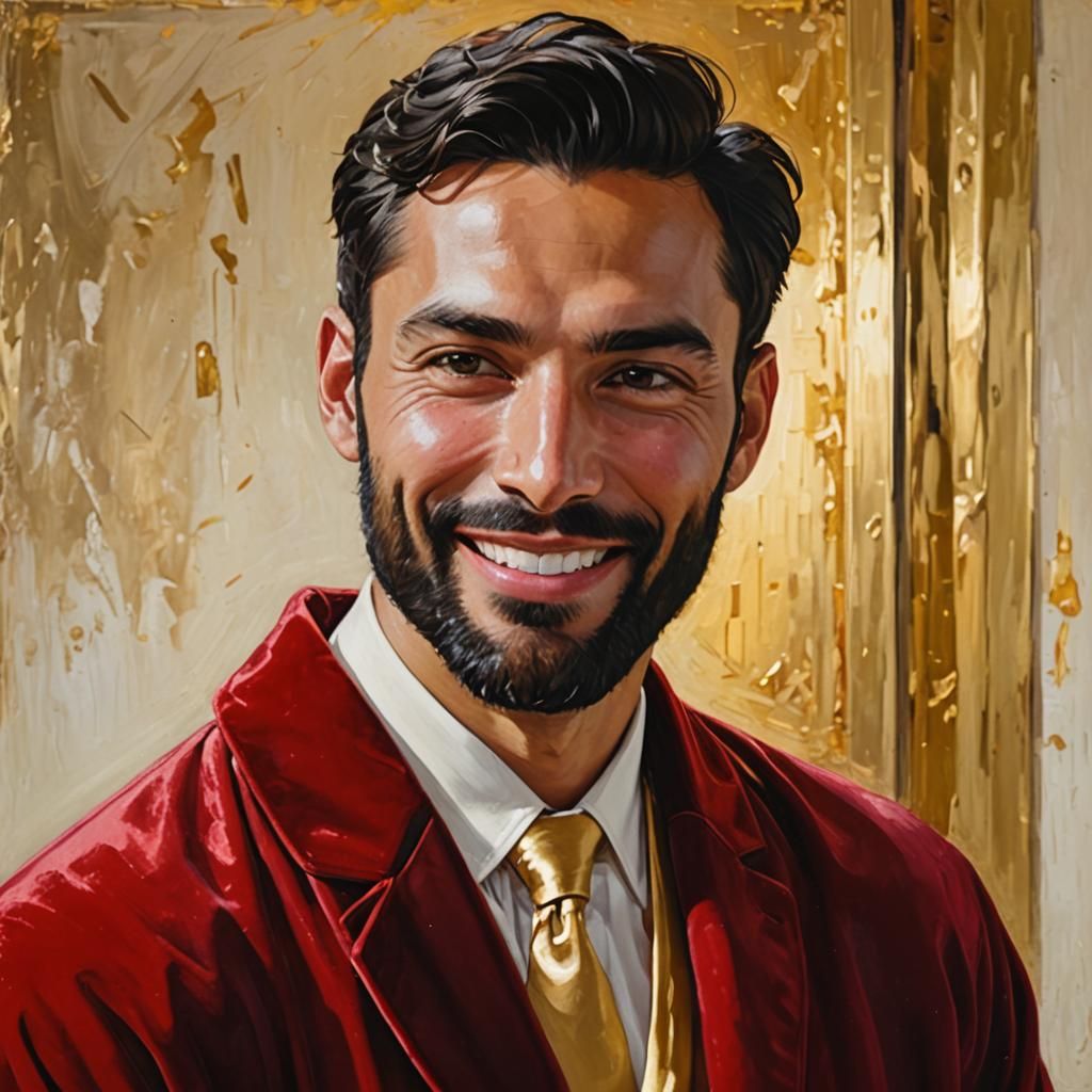 Sensual Gentleman in Velvet Elegance