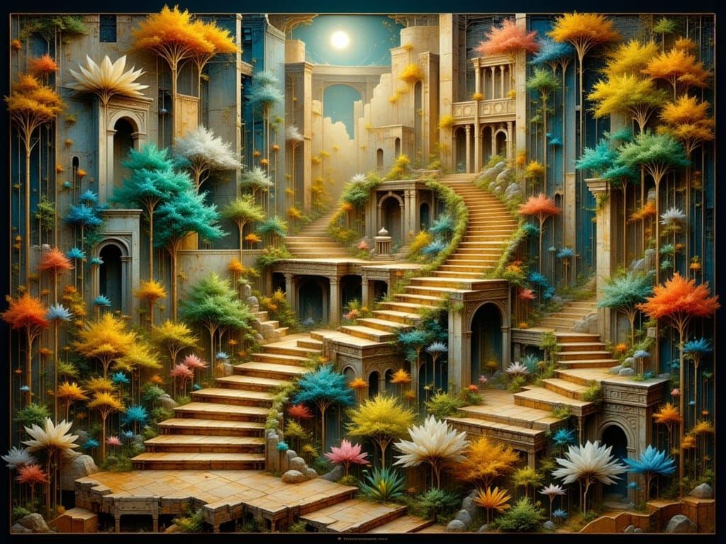 Symmetrical Sacred Geometries with 3D Effects