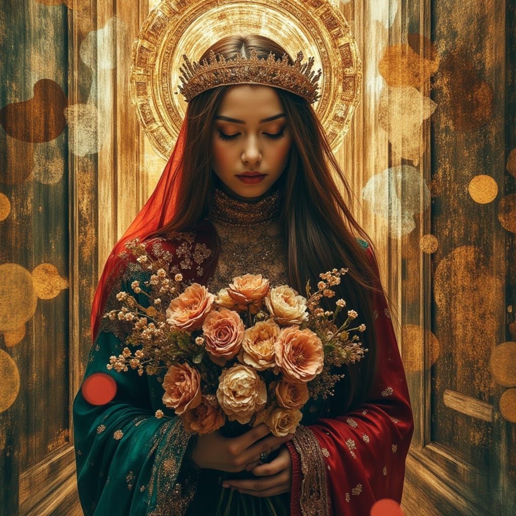 Ethereal Holy Portrait in Dreamweaver Style