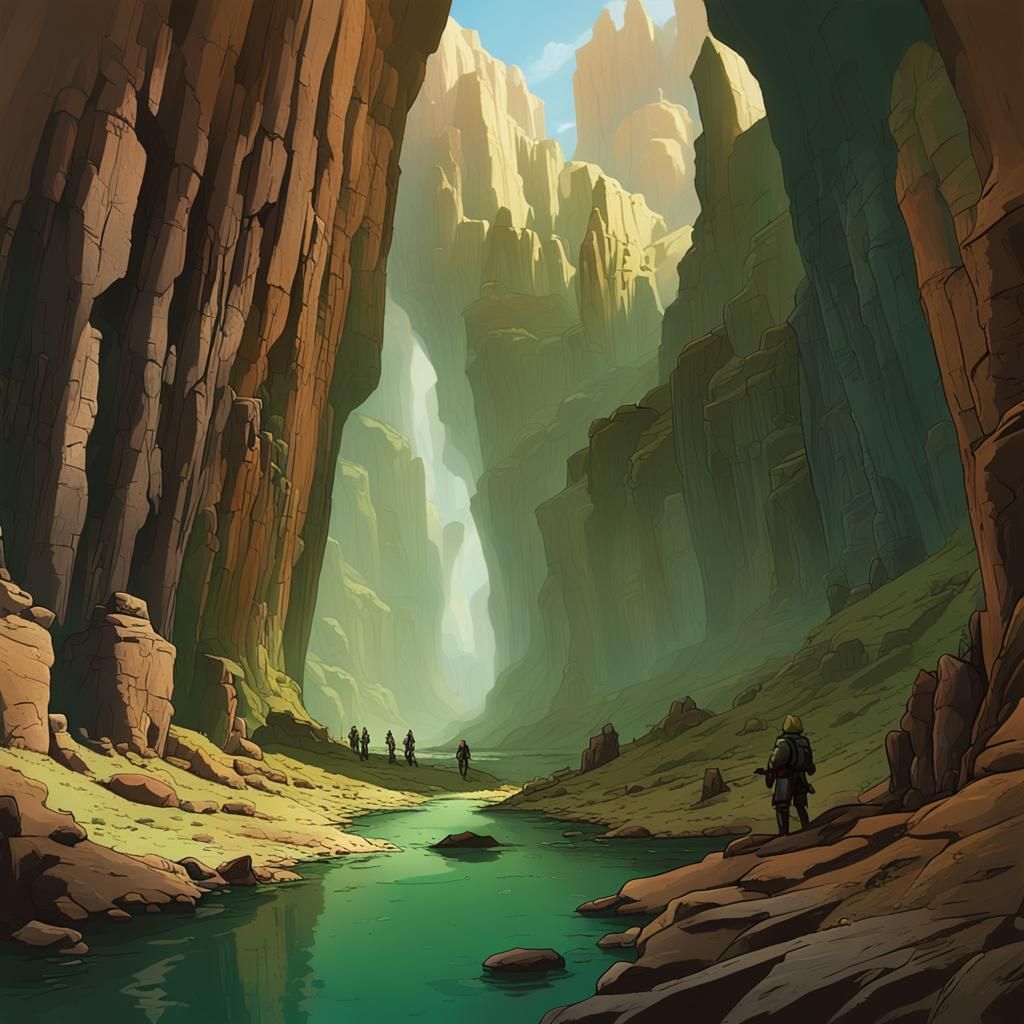 Epic Fantasy Chasm Landscape in Unreal Engine 5