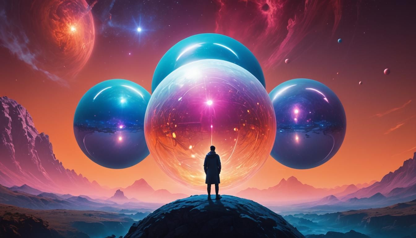 Colossal Spheres in Surreal Digital Matte Painting