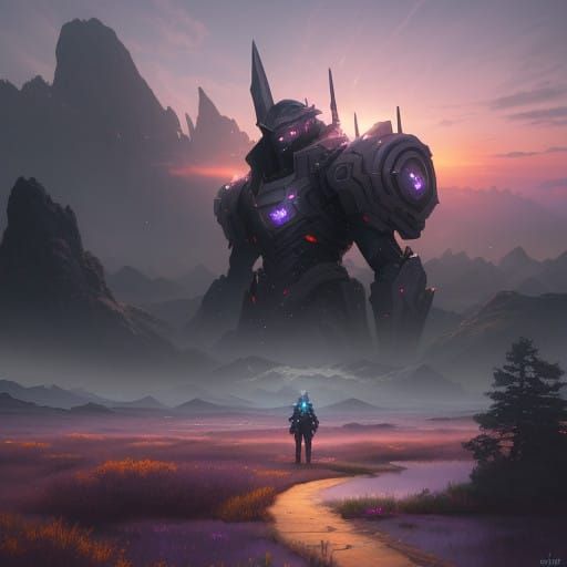 Ethereal Sunrise Twin Blade Concept Art