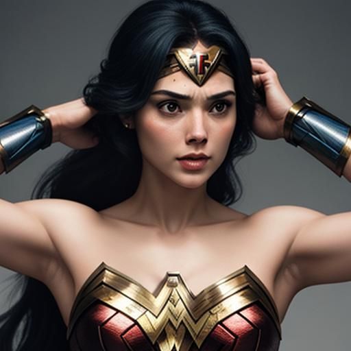 Wonder Woman Sporting a Shaved Head