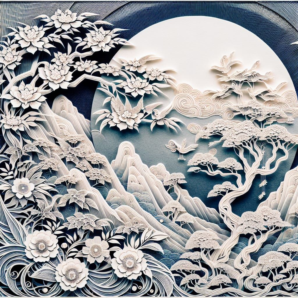 Exquisite Japanese Paper Cut Art Inspired by Tradition