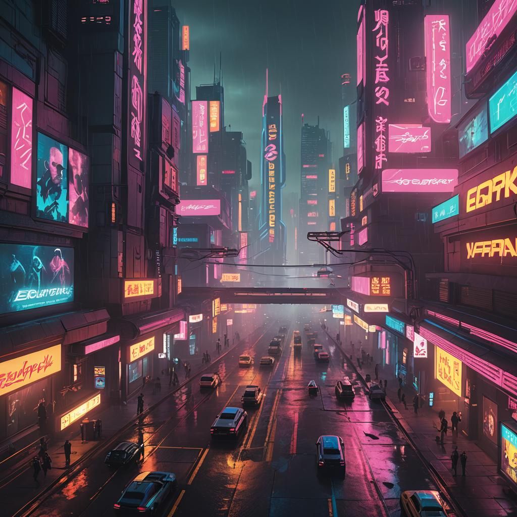 Cyberpunk 2099 Unity Separation with Neon Lights