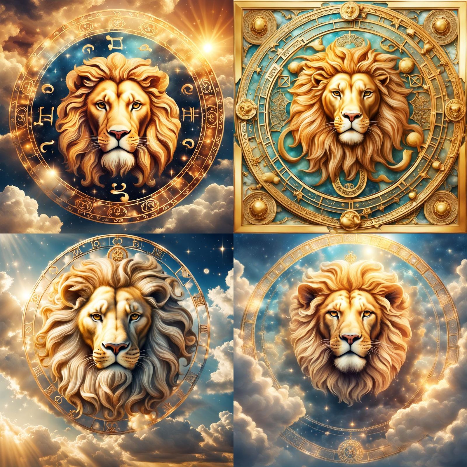 Leo Zodiac Sign in Divine Sunshine