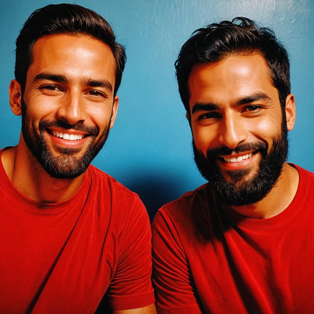 Joyful Men in Velvet: A Portrait of Friendship